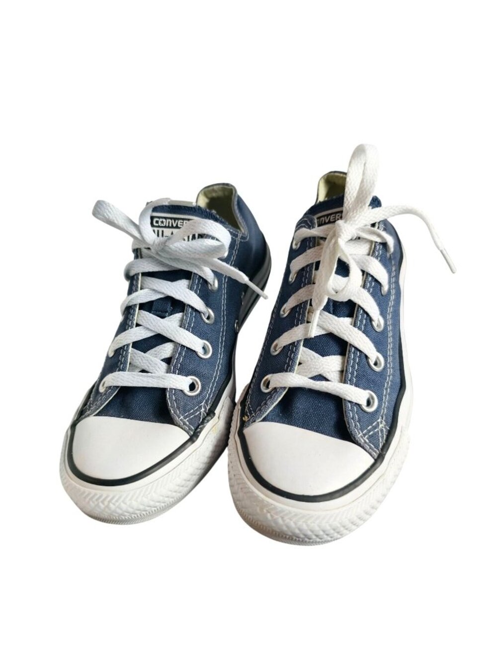 Converse Chuck Taylor All Star Low-Top Sneakers Women 6 Boys 4 Blue Canvas